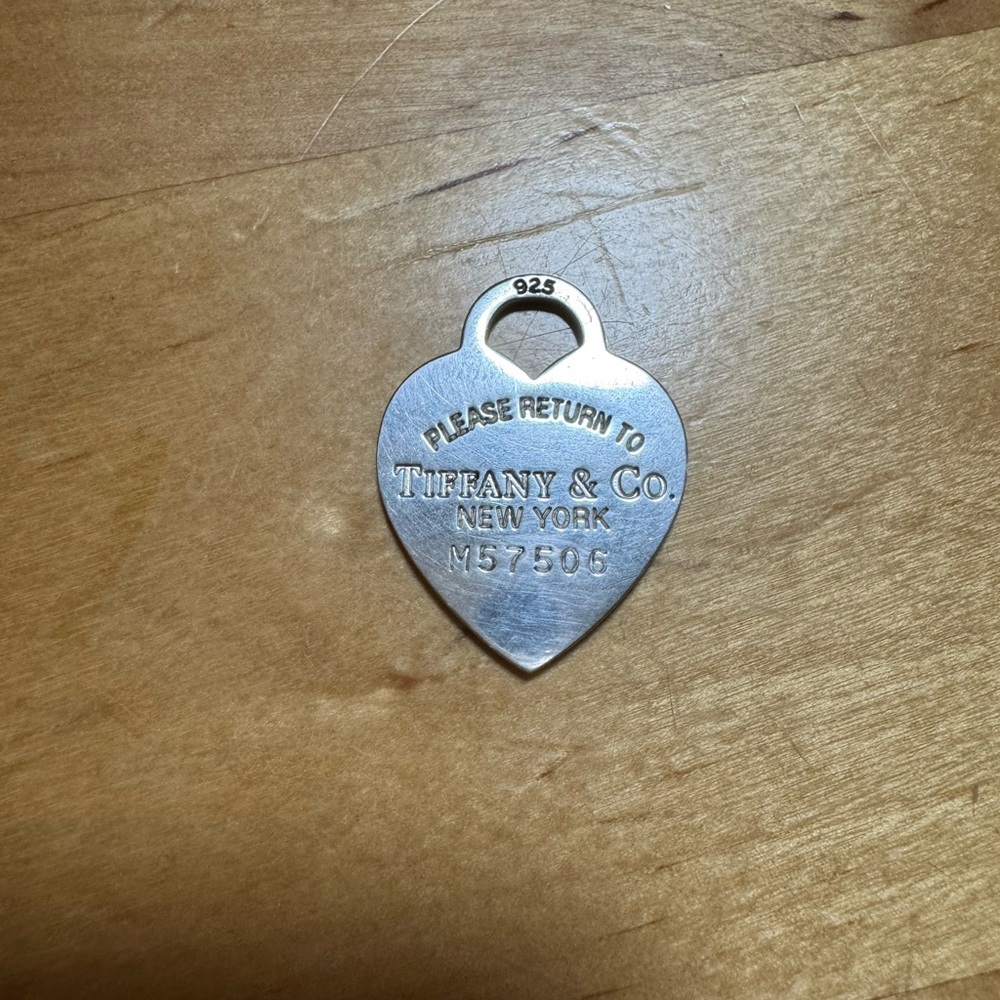 Authentic Tiffany & Co. Silver Heart Pendant